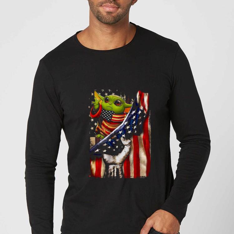 Official Star Wars Baby Yoda American Flag shirt de754274 official star wars baby yoda american flag shirt 4 - Official Star Wars Baby Yoda American Flag shirt