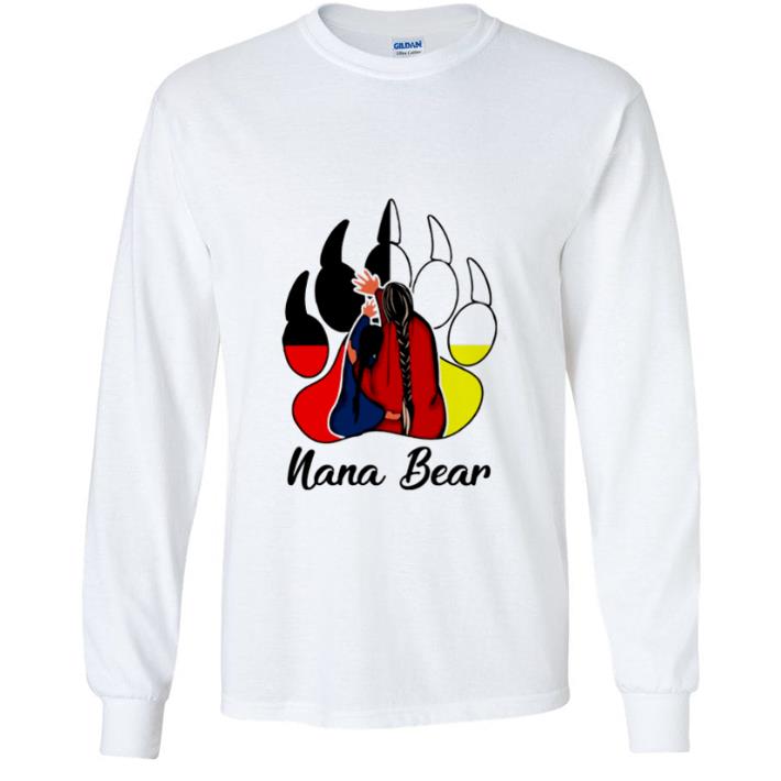 Premium Native American Bear Paw Nana Bear shirt e13e6c97 premium native american bear paw nana bear shirt 4 - Premium Native American Bear Paw Nana Bear shirt
