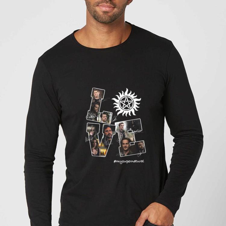 fdd9b7e7 great love my supernatural signatures shirt 4 - Great Love My Supernatural Signatures shirt