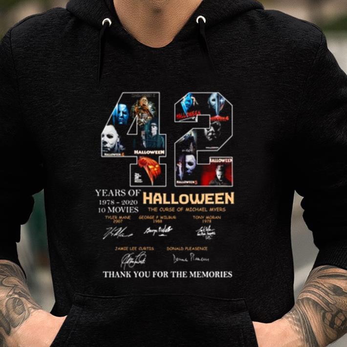 Awesome 42 Years Of Halloween 10 Movies The Curse Of Michael Myers Signature shirt
