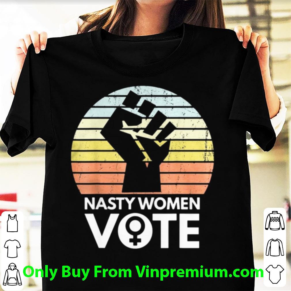 Awesome Vintage Nasty Women Vote Biden Harris 2020 Black Lives Matter shirt