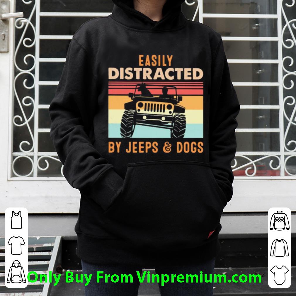 Awesome Easily Distracted By Jeeps And Dogs Vintage Retro shirt ae69bb07 awesome easily distracted by jeeps and dogs vintage retro shirt 4 - Awesome Easily Distracted By Jeeps And Dogs Vintage Retro shirt