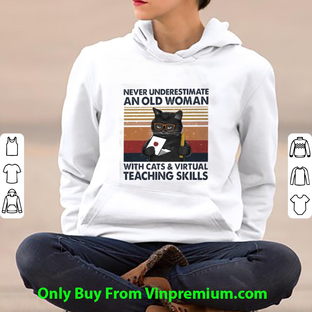 Original Vintage Never Underestimate An Old Woman With Cats & Virtual Teaching Skills shirt b5e93dc6 original vintage never underestimate an old woman with cats virtual teaching skills shirt 4 - Original Vintage Never Underestimate An Old Woman With Cats & Virtual Teaching Skills shirt