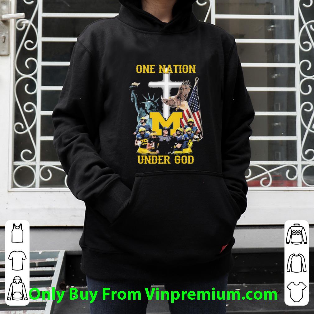e100c1e9 official statue of liberty american michigan wolverines one nation under god shirt 4 - Official Statue Of Liberty American Michigan Wolverines One Nation Under God shirt
