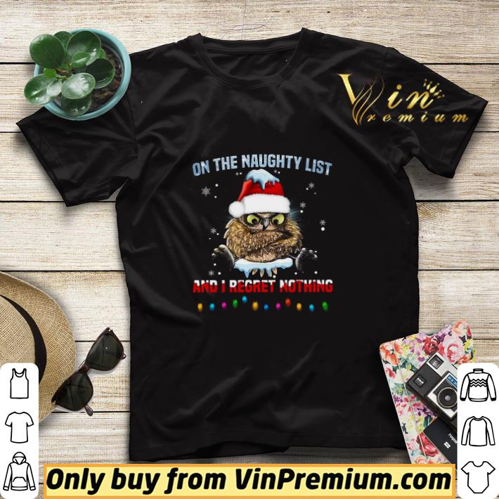 Owl Merry Christmas On The Naughty List And I Regret Nothing shirt sweater 10122e93 owl merry christmas on the naughty list and i regret nothing shirt sweater 4 - Owl Merry Christmas On The Naughty List And I Regret Nothing shirt sweater