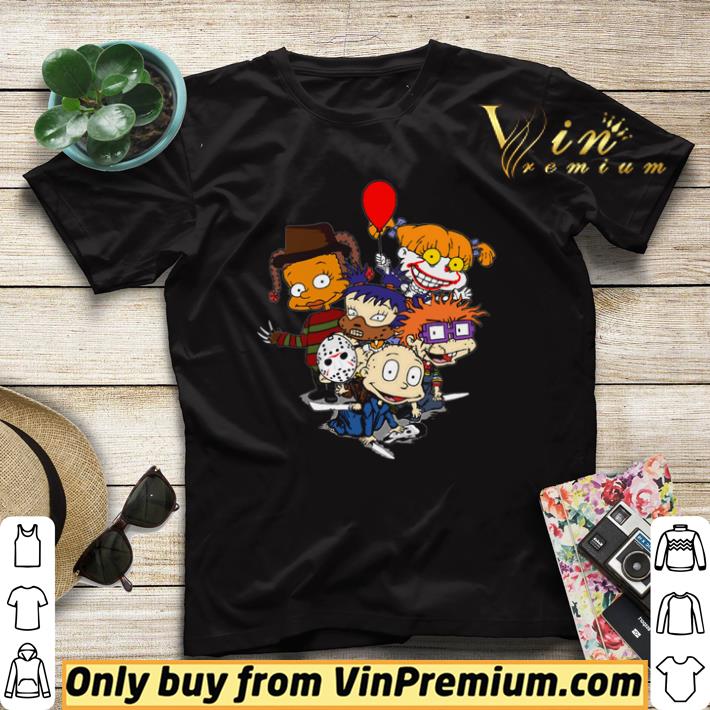 2a0891b9 nice horror movie characters rugrats halloween shirt sweater 4 - Nice Horror movie characters Rugrats Halloween shirt sweater