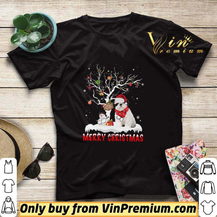 3a59919b shih tzu merry christmas shirt sweater 4 - Shih Tzu Merry Christmas shirt sweater
