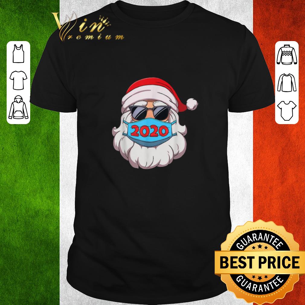 Top Santa Claus Face Mask Glasses 2020 Sweater shirt