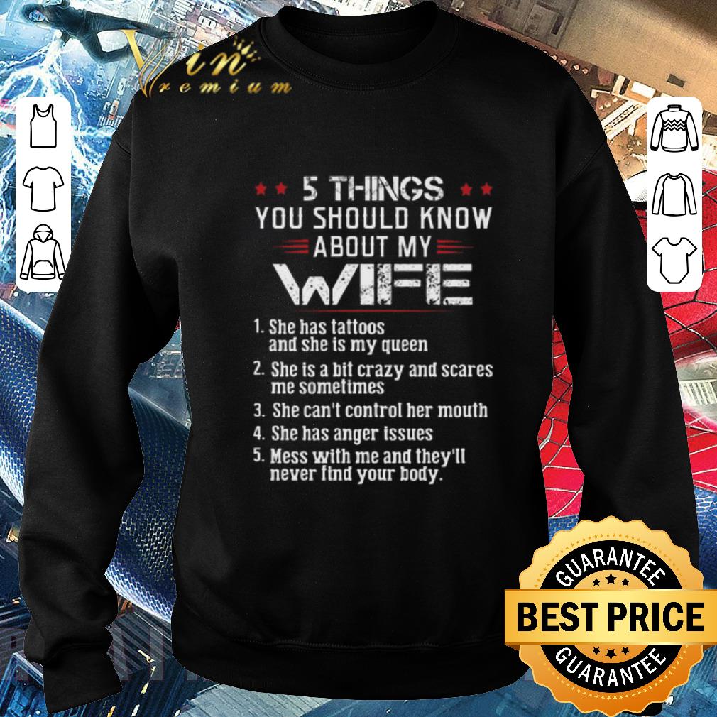 Awesome 5 Things You Should Know About My Wife She Has Tattoos And shirt 4dec5d4d awesome 5 things you should know about my wife she has tattoos and shirt 4 - Awesome 5 Things You Should Know About My Wife She Has Tattoos And shirt