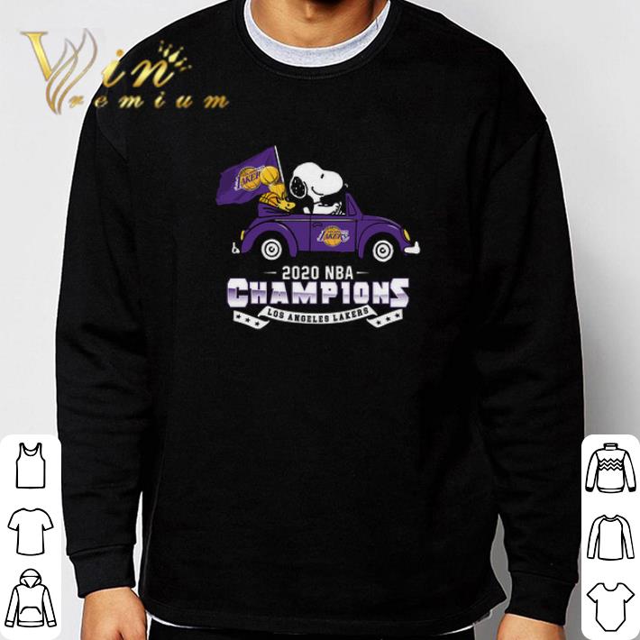 6147ae4b top snoopy and woodstock 2020 nba champions los angeles lakers tshirt 4 - Top Snoopy And Woodstock 2020 NBA Champions Los Angeles Lakers tshirt
