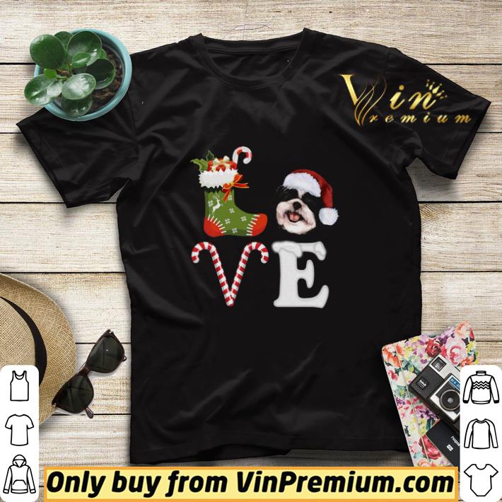 662a1f3c love shih tzu merry christmas shirt sweater 4 - Love Shih Tzu Merry Christmas shirt sweater