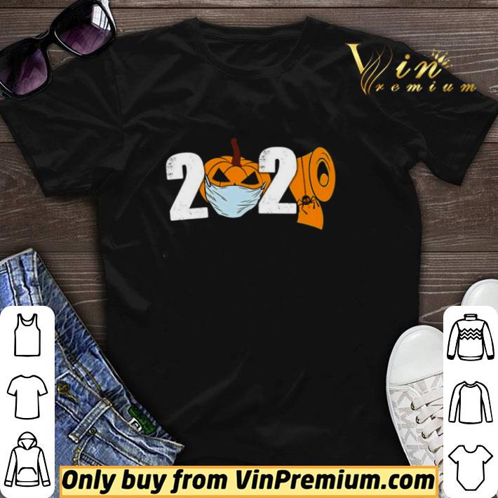 Awesome 2020 Pumpkin face mask toilet paper halloween shirt sweater