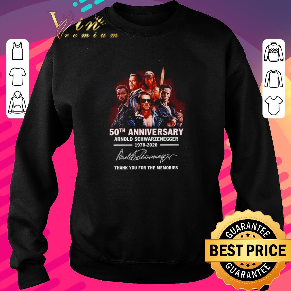 Hot Thank you for the memories 50th Anniversary Arnold Schwarzenegger 19702-2020 signature shirt 88486122 hot thank you for the memories 50th anniversary arnold schwarzenegger 19702 2020 signature shirt 4 - Hot Thank you for the memories 50th Anniversary Arnold Schwarzenegger 19702-2020 signature shirt