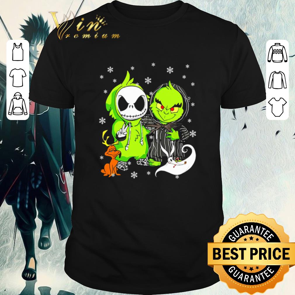 Funny Jack Skellington and Grinch are best friend Christmas shirt
