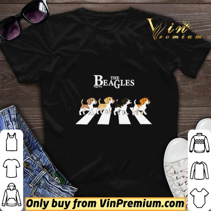 Awesome The Beagles parody The Beatles abbey road shirt sweater