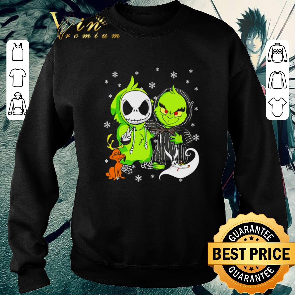 969285cc funny jack skellington and grinch are best friend christmas shirt 4 - Funny Jack Skellington and Grinch are best friend Christmas shirt