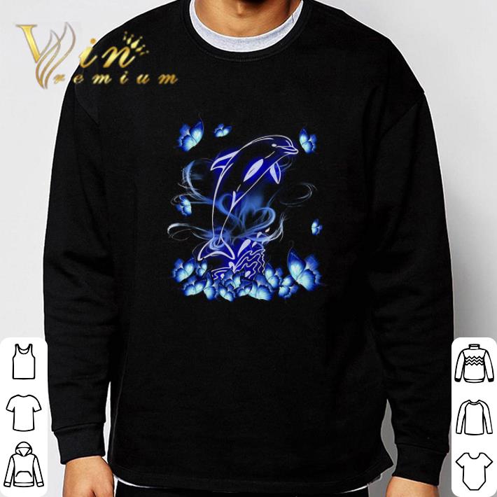 Nice Dolphin Blue Butterfly tshirt ba60b0a8 nice dolphin blue butterfly tshirt 4 - Nice Dolphin Blue Butterfly tshirt