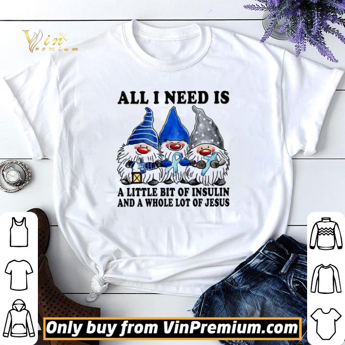 Gnomes all I need is a little bit of insulin shirt sweater