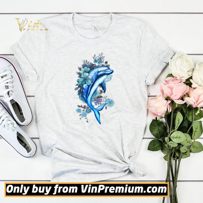 cea0e818 awesome in dolphin blue flowers shirt sweater 4 - Awesome In Dolphin Blue Flowers shirt sweater