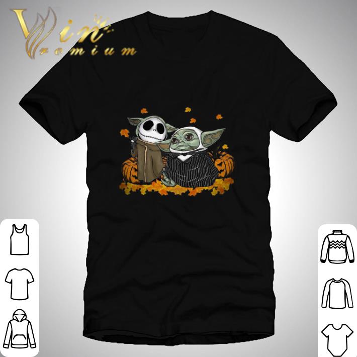 Baby Jack Skellington and Baby Yoda Halloween shirt
