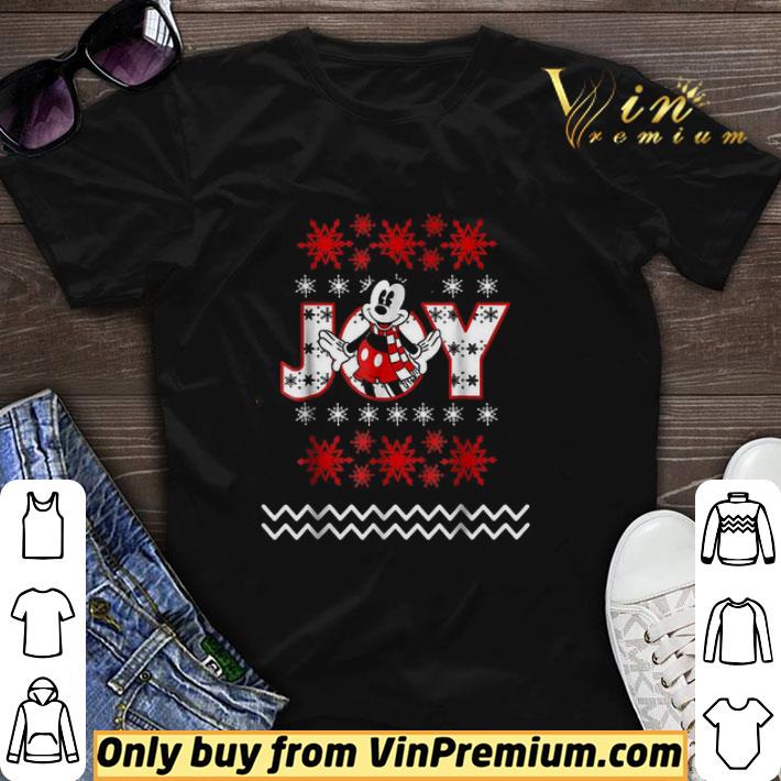 Awesome Mickey Mouse Joy Happy Merry Christmas shirt sweater