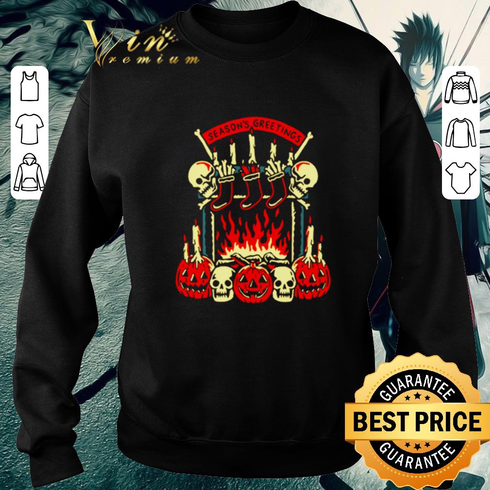 e6c86518 hot skull pumpkin season s greetings shirt 4 - Hot Skull pumpkin season’s greetings shirt