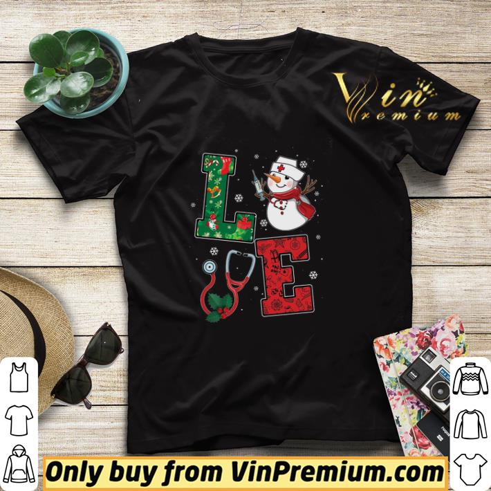 Snowman Nurse Love Merry Christmas shirt sweater e877b004 snowman nurse love merry christmas shirt sweater 4 - Snowman Nurse Love Merry Christmas shirt sweater