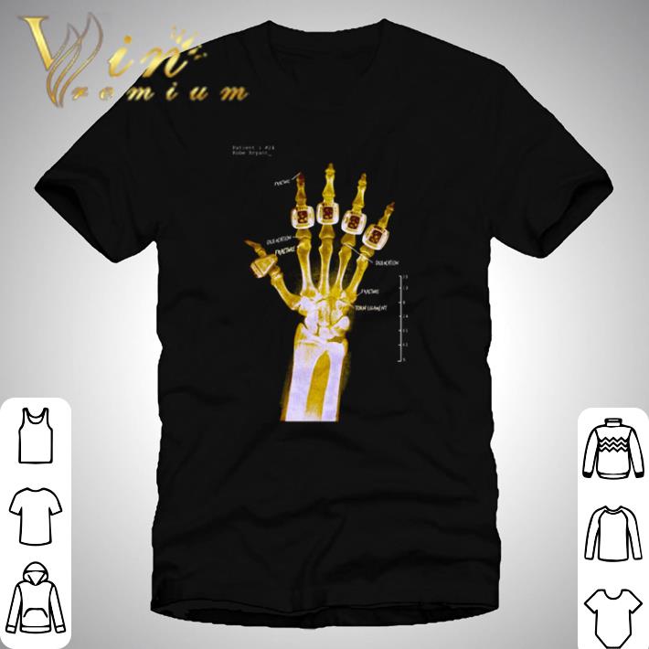Kobe Bryant hand X-ray shirt