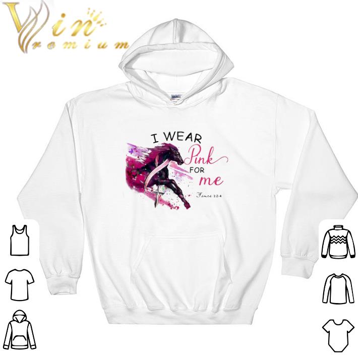 fb4508ff nice horse breast cancer awareness i wear pink for me tshirt 4 - Nice Horse Breast Cancer Awareness I Wear Pink For Me tshirt