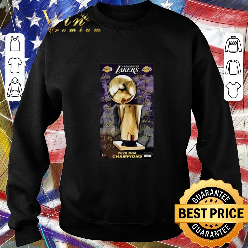 Awesome 2020 Los Angeles Lakers Champions Signature shirt fd4f0146 awesome 2020 los angeles lakers champions signature shirt 4 - Awesome 2020 Los Angeles Lakers Champions Signature shirt