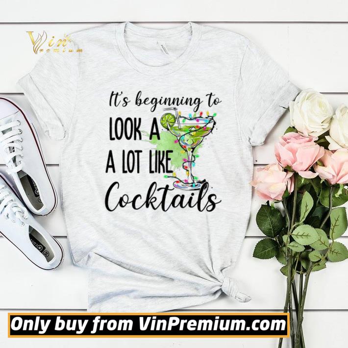 28a58f95 it s beginning to look a a lot like cocktails light merry christmas shirt sweater 4 - It's Beginning To Look A A Lot Like Cocktails Light Merry Christmas shirt sweater