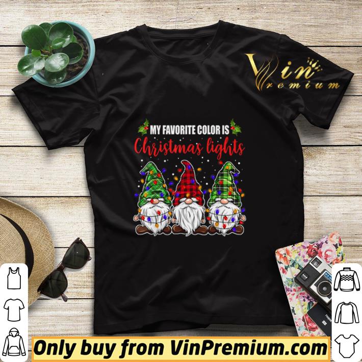 5bd5f10f my favorite color is christmas lights 3 gnomes merry christmas shirt sweater 4 - My Favorite Color Is Christmas Lights 3 Gnomes Merry Christmas shirt sweater