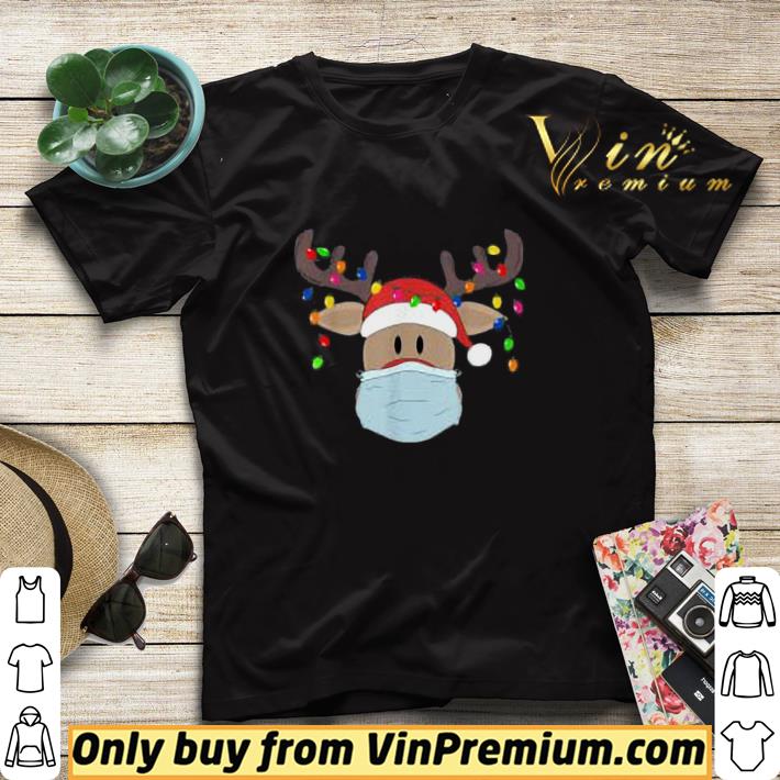 ca399e45 christmas mask cute rudolph reindeer mask shirt sweater 4 - Christmas mask cute Rudolph reindeer mask shirt sweater