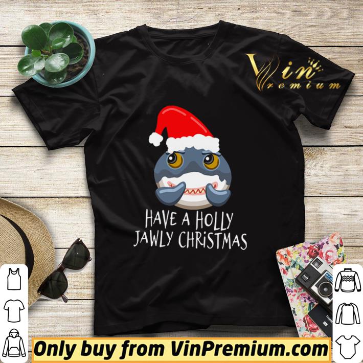 cf4a79f3 santa shark have a holly jawly christmas shirt sweater 4 - Santa Shark Have A Holly Jawly Christmas shirt sweater