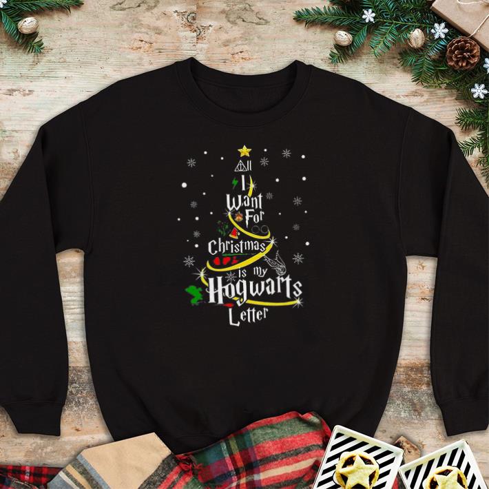 03e0d18c original all i want for christmas is my hogwarts letter christmas tree tshirt sweater 4 - Original All I Want For Christmas Is My Hogwarts Letter Christmas Tree tshirt sweater