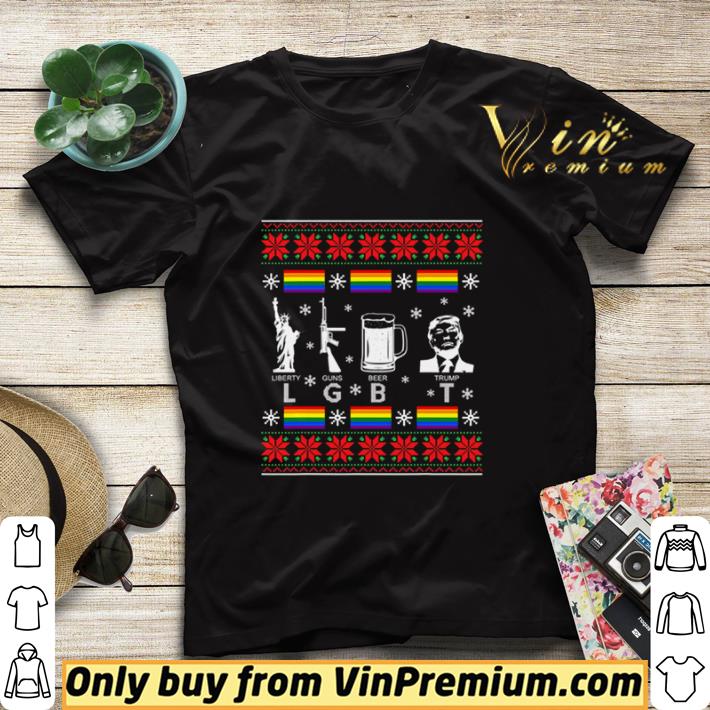 2892ef4d lgbt liberty guns beer trump ugly christmas shirt sweater 4 - Lgbt Liberty Guns Beer Trump Ugly Christmas shirt sweater
