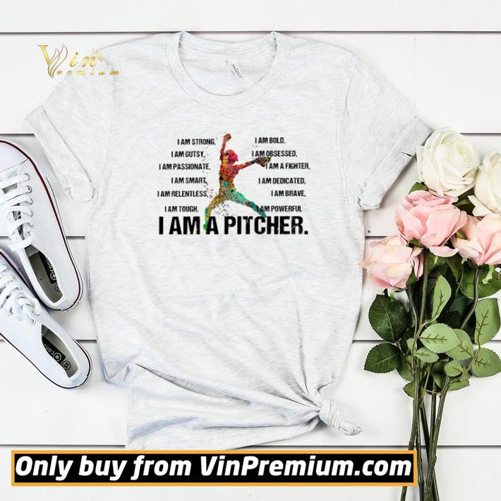 Softball I am strong I am gutsy I am bold I am a Pitcher shirt sweater 589ede60 softball i am strong i am gutsy i am bold i am a pitcher shirt sweater 4 - Softball I am strong I am gutsy I am bold I am a Pitcher shirt sweater