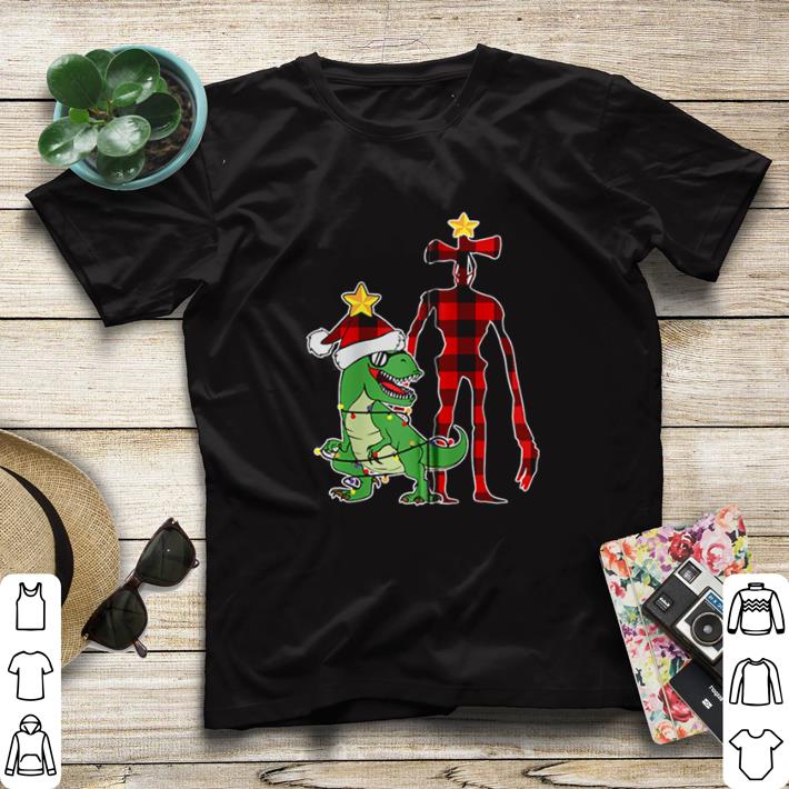 58bf16ee top siren head costume dino tree rex buffalo plaid shirt sweater 4 - Top Siren Head Costume Dino Tree Rex Buffalo Plaid shirt sweater