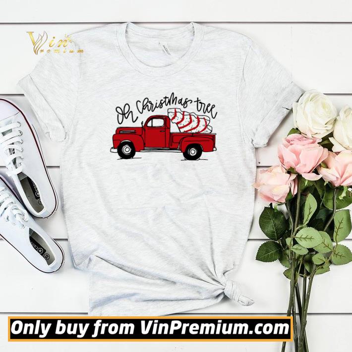 6240fc90 red car oh christmas tree snack cakes shirt sweater 4 - Red car oh Christmas Tree Snack Cakes shirt sweater