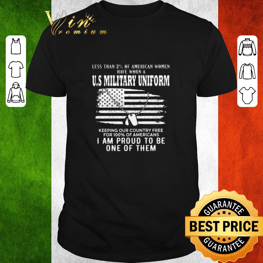 Nice Less Than 2% Of American Women Have Worn A U.S Military Uniform shirt