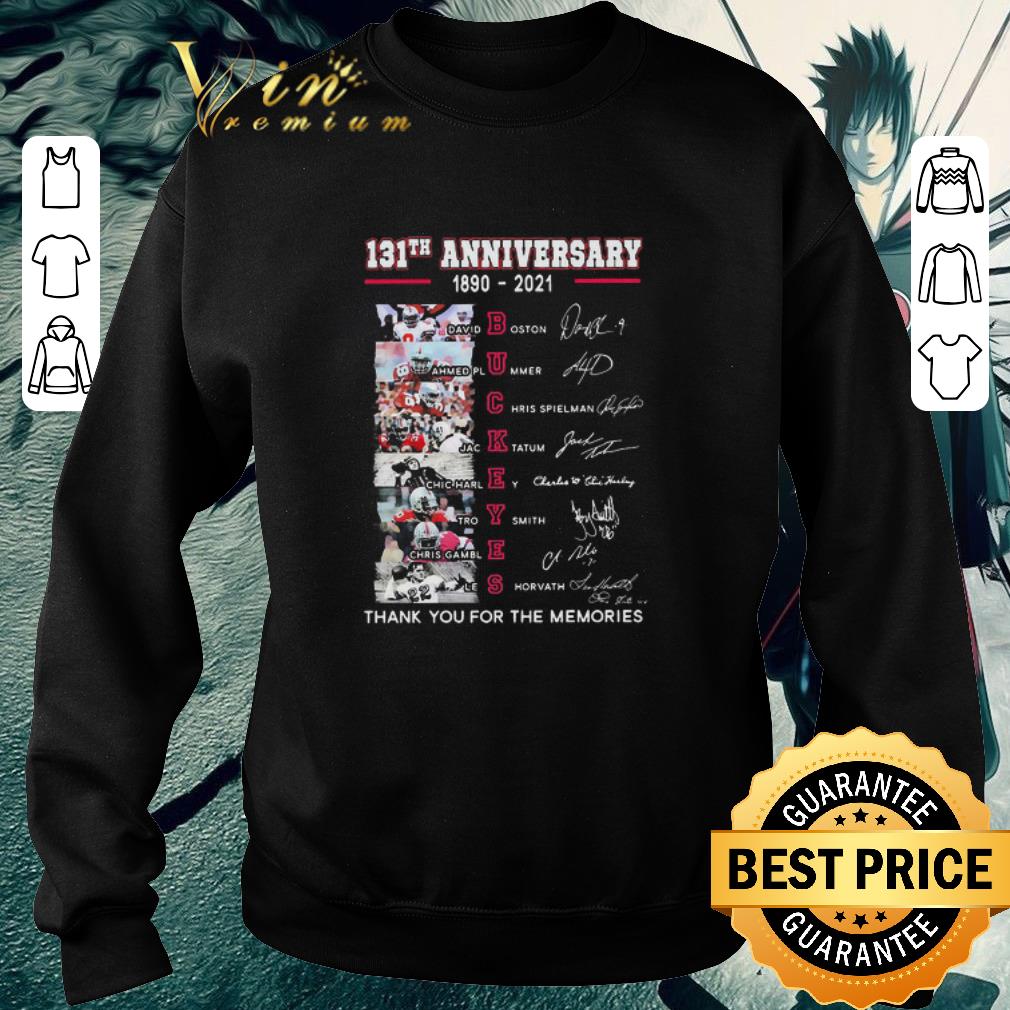 99fab3e1 premium buckeyes 131th anniversary 1890 2021 thank you for the memories signatures shirt 4 - Premium Buckeyes 131th Anniversary 1890 2021 Thank You For The Memories Signatures shirt