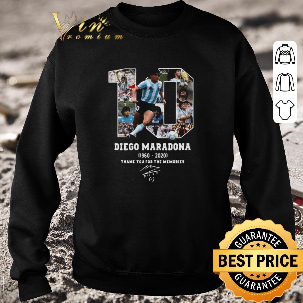 bfcf635b premium diego maradona thank you for the memories 1960 2020 shirt 4 - Premium Diego Maradona Thank You For The Memories 1960-2020 shirt