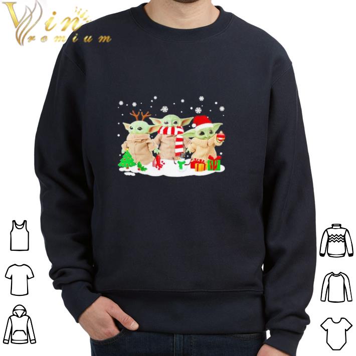 df4c264f nice merry christmas baby yoda snow tshirt sweatshirt 4 - Nice Merry Christmas baby Yoda snow tshirt sweatshirt
