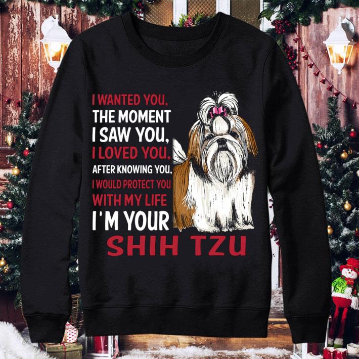 Funny I'm Your Shih Tzu I Wanted You The Moment I Saw You I Loved You shirt 32aeb221 funny i m your shih tzu i wanted you the moment i saw you i loved you shirt 4 - Funny I'm Your Shih Tzu I Wanted You The Moment I Saw You I Loved You shirt