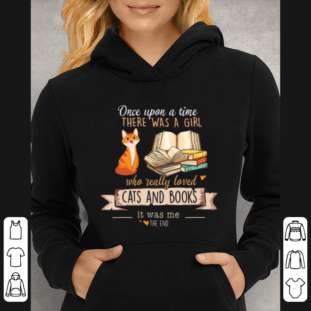 8ac261bf awesome once upon a time there was a girl who really love cats and books shirt 4 - Awesome Once upon a time there was a girl who really love cats and books shirt