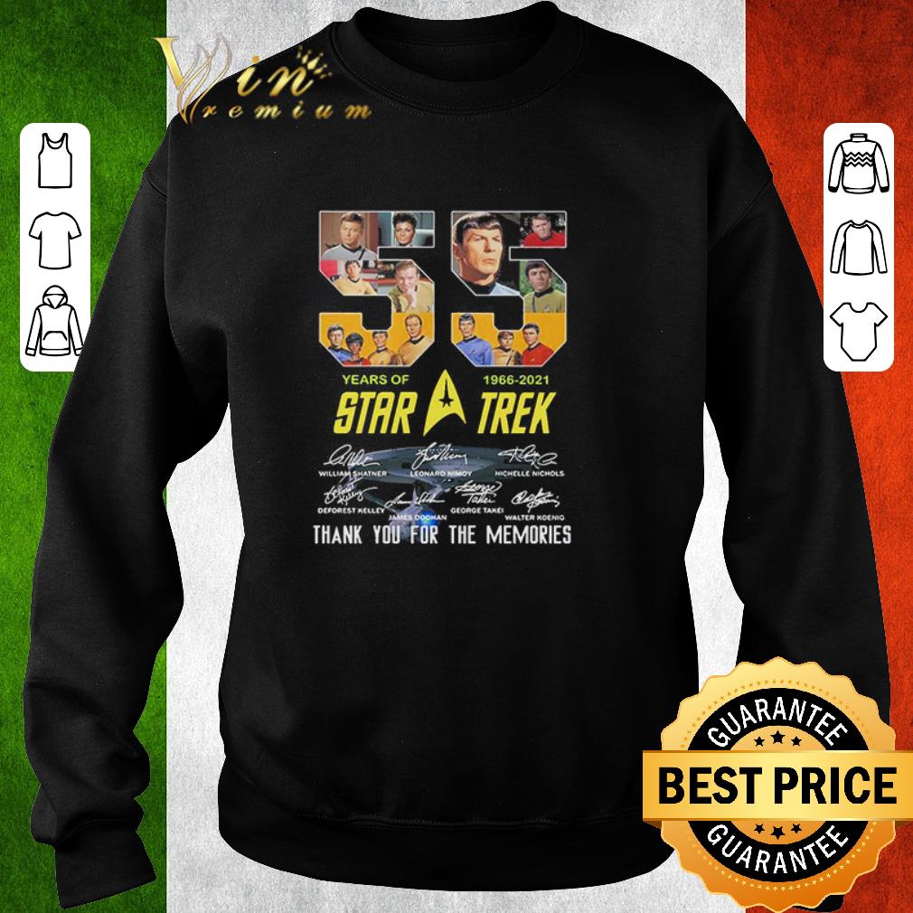 Pretty 55 Years Of Star Trek 1966 2021 Thank You For The Memories Signatures shirt bd88c158 pretty 55 years of star trek 1966 2021 thank you for the memories signatures shirt 4 - Pretty 55 Years Of Star Trek 1966 2021 Thank You For The Memories Signatures shirt