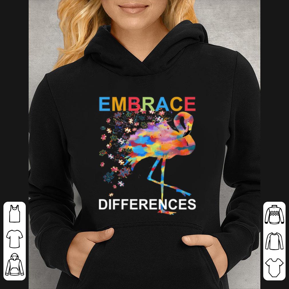 c32cd6e8 original flamingo embrace differences autism awareness shirt 4 - Original Flamingo Embrace Differences Autism Awareness shirt