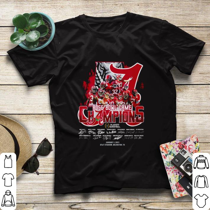e92e48e7 original alabama crimson tide rose bowl game champions playoff semifinal january 1 2021 players signature shirt sweater 4 - Original Alabama Crimson Tide rose Bowl game champions playoff semifinal January 1 2021 players signature shirt sweater