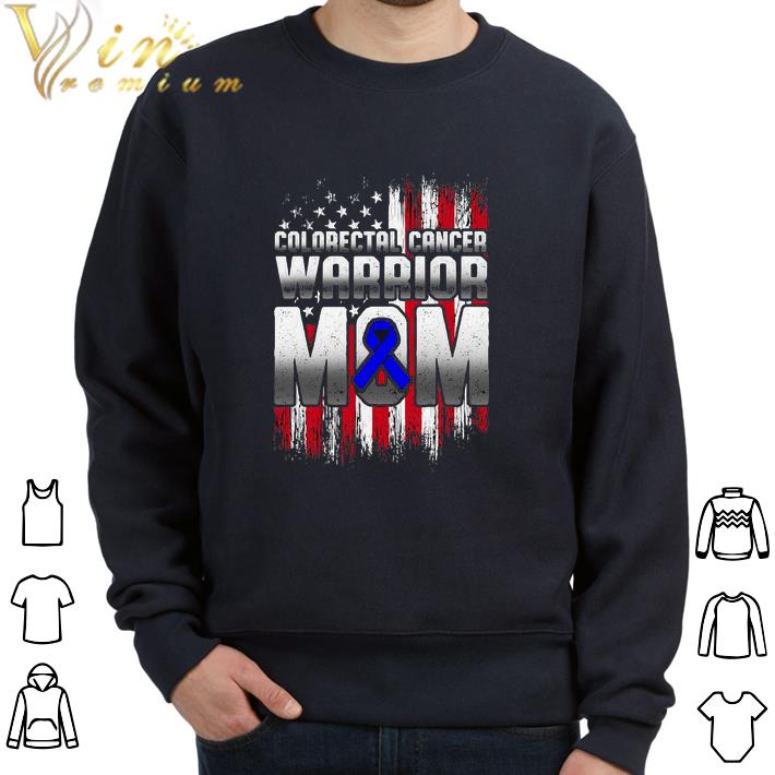 5347895f pretty colorectal cancer survivor warrior mom blue ribbon american flag shirt sweatshirt 4 - Pretty Colorectal Cancer Survivor Warrior Mom Blue Ribbon American Flag shirt sweatshirt