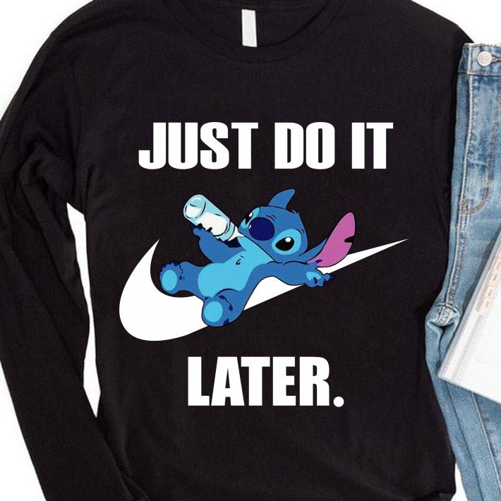Original Disney Stitch Drinking Milk Nike Just Do It Later shirt 78692f67 disney stitch drinking milk nike just do it later shirt 4 - Original Disney Stitch Drinking Milk Nike Just Do It Later shirt